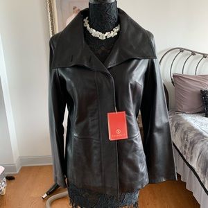 A real leather jacket by Cole Haan